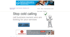 Desktop Screenshot of brandnewbusinessleads.com